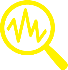 Yellow magnifying glass